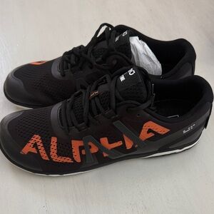 Alpha Women's Black and Orange Athletic Shoes